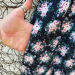 Vintage 90s Eber San Francisco Floral Bib Collar Teacher Church Modest Dress Size M Photo 3