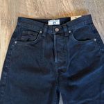 Free People  A New Day Mid Rise Straight Leg Black Jeans NWT 24 Photo 1