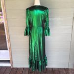 Tuckernuck  | Pomander Place Emerald Crinkle Lurex Lillith Dress Photo 6