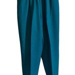 VTG Alfred Dunner Women’s Pants Size 14 Turquoise Elastic Waist Grannycore Photo 0