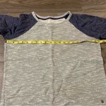 Roxy  Grey Neon Pink Confetti Blue Long Sleeve Sweater; Large Photo 4