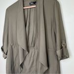 ZARA  Olive Green Drape Parka Jacket Small XS Photo 2