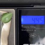 Vintage Unsigned Green Moonstone Cat Eye Center Silver Collar Necklace Photo 10