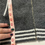 Embroidered Sweater Jacket Peacock Roses Cat Size Small Full Zip School Cliche Gray Photo 4