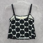 La Blanca  Black Polka Dot Crop Padded Swimwear Tankini Tank Top Medium M 8 Photo 1