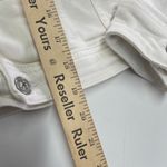 7 For All Mankind  Jacket Womens Small White Denim Jean Trucker‎ Distressed Photo 5