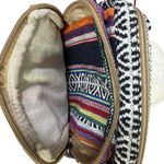 Boho Hippie Patchwork Crossbody Bag Hemp Cotton Tribal Striped Ethnic Festival Tan Photo 2