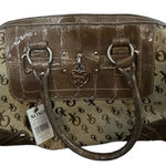 XOXO  Women's Satchel‎ Handbag Dark Cognac with Heart Charm Photo 0