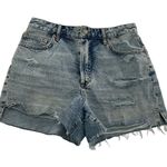 BDG  Shorts Womens 28 Blue Denim Surf High Rise Distressed‎ Ripped Cotton Photo 1