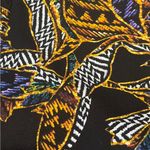 New Look NWT Black Abstract Botanical Print Elastic Waist Comfort Pants 3X Photo 3