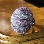 Natural Pink Sapphire Sterling Silver Cocktail Ring Size 10 Photo 8