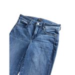 NYDJ  Marilyn Crop Cuffed Stretch Blue Jeans Size‎ 8 Southwest Pockets Slimming Photo 2