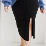 Aerie Womens Black Buttercream Sweater Skirt Photo 0