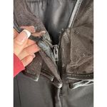 1960s Black Silk Wiggle Dress w/ Swiss Dot Sheer Panel Size M Photo 5