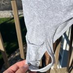 Aerie  Gray Short Sleeve Bodysuit Women's Medium Photo 2