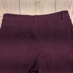 One 5 One  Deep Wine Burgundy Skinny Pants Womens 8 Career Wear Casual Stretchy Photo 3