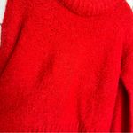 Something Navy Wool Blend Chunky Cozy Warm Red Sweater Size XS Photo 5