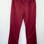 Elie Tahari Womens Y2K Red Mid Rise Bootcut Jeans Size 6 Festival Boho Photo 0