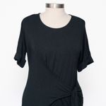 Nic+Zoe Knit Tie Dress Black Onyx Medium Photo 2