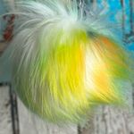 Camping Trailer Keychain Purse Backpack Accessory With Multicolored Pom Photo 2