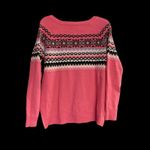NEW YORK & CO Southwest Aztec Print Pullover Pink Size Small Fiesta Pink Photo 8
