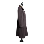 Vintage Elegant Brown Wool/Cashmere Coat With Luxurious Mahogany Mink Fur Collar Size 8 Photo 2
