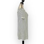 Saint James Tolede Dress Women's 10 Ivory Black Striped Sheath Short Sleeve Photo 3