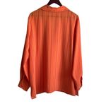 Liz Baker  Women Tunic‎ Top 22W Orange Button Up Career Workwear Modern Flowy Photo 2
