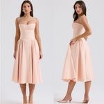 House Of CB ‎ Samaria dress. In color peach parfait. NWOT size XS A-C Photo 7