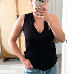 L'Agence  Black Chiffon Sleeveless Top Photo 0