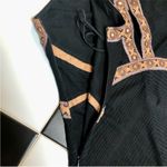 Free People NWT  Nefertiti Bodycon Sleeveless Mini Dress Black Mirrors Egyptian M Photo 11