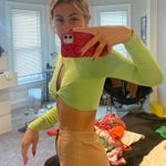 White Fox Boutique White Fox Green Long Sleeve Top Photo 1