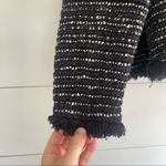 IRO  Diana Black Tweed Open Front Jacket Photo 4