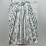 Loft Ann Taylor Knee-Length A-Line Pleated Striped Skirt Resort Wear Photo 5