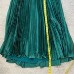 Mac Duggal  26542 Pleated Satin Long Sleeve V-Neck Gown Emerald Green 4 Photo 11