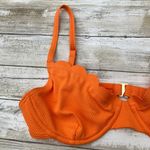 Kate Spade Swimwear Top Sz S Bikini Orange Scalloped Underwire NWT Beach Coastal Photo 3