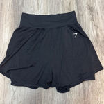 Gymshark VITAL 2-IN-1 SHORTS Black Athletic Skirt Shorts Women's Size XXL Photo 0