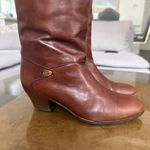 Vintage Gucci Tall Brown Leather Riding Boots 35.5 5.5 Photo 2