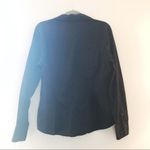 st. john's bay St. John’s Bay Blouse Black Button Down Long Sleeve Sz L GUC Collared Photo 9