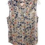 St. Tropez West floral V-neck tank top size medium Photo 0