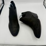 Eileen Fisher  Even Tumbled Nubuck Bootie Black Suede Block Heel Ankle size 8.5 Photo 6