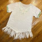 Women Boho Crochet Swimsuit Coverup Butterfly Knitted Tassel Kimono Beach Medium Photo 4