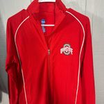 NCAA  Ohio State Red Full Zip Long Sleeve Lightweight Jacket Size Small EUC Photo 2