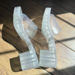 BARBIE Clear Glitter Women's Slide Sandals Sz 6 White Photo 7