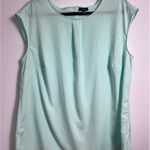 Talbots  Woman 16W Mint Green‎ Sleeveless Button Back Blouse Top Career Photo 0
