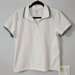 L.L.Bean Blue and White Fitted Polo Button Down Shirt Photo 0