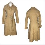 PEABODY HOUSE New York Beige Coat Wool Button Up Belted Fully Lined 70s Photo 10