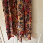 Ulla Johnson  Silk Tahlia Midi Dress Coral Bloom Asymmetric Sleeve‎ Size 4 Small Photo 5