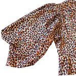 Topshop Watercolor Leopard Animal Print Blouse 2 Photo 12