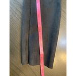 Joan Vass Joan‎ Vass Faux Suede Vegan Leather Blazer Womens XL Black Stretch Jacket Photo 12